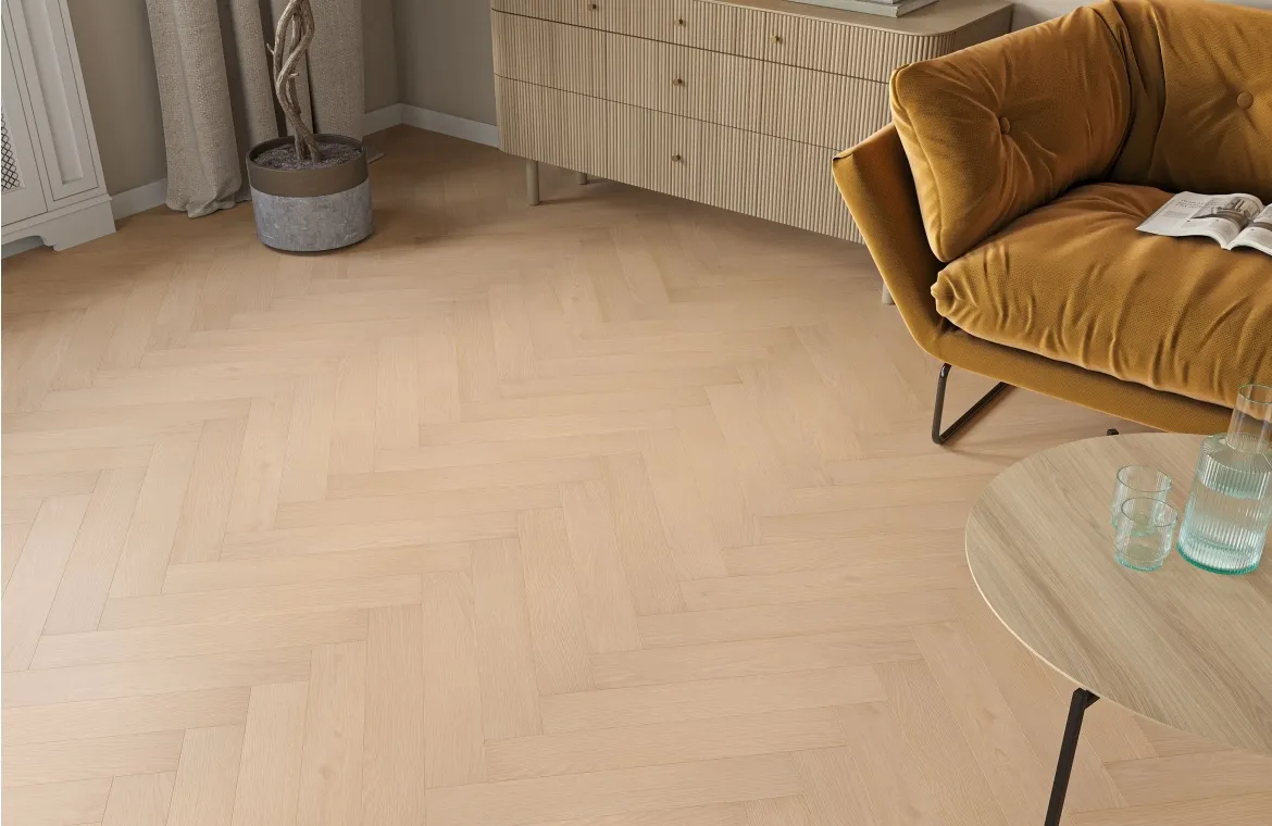 Empire Hazel Oak 12mm Herringbone Laminate Flooring
