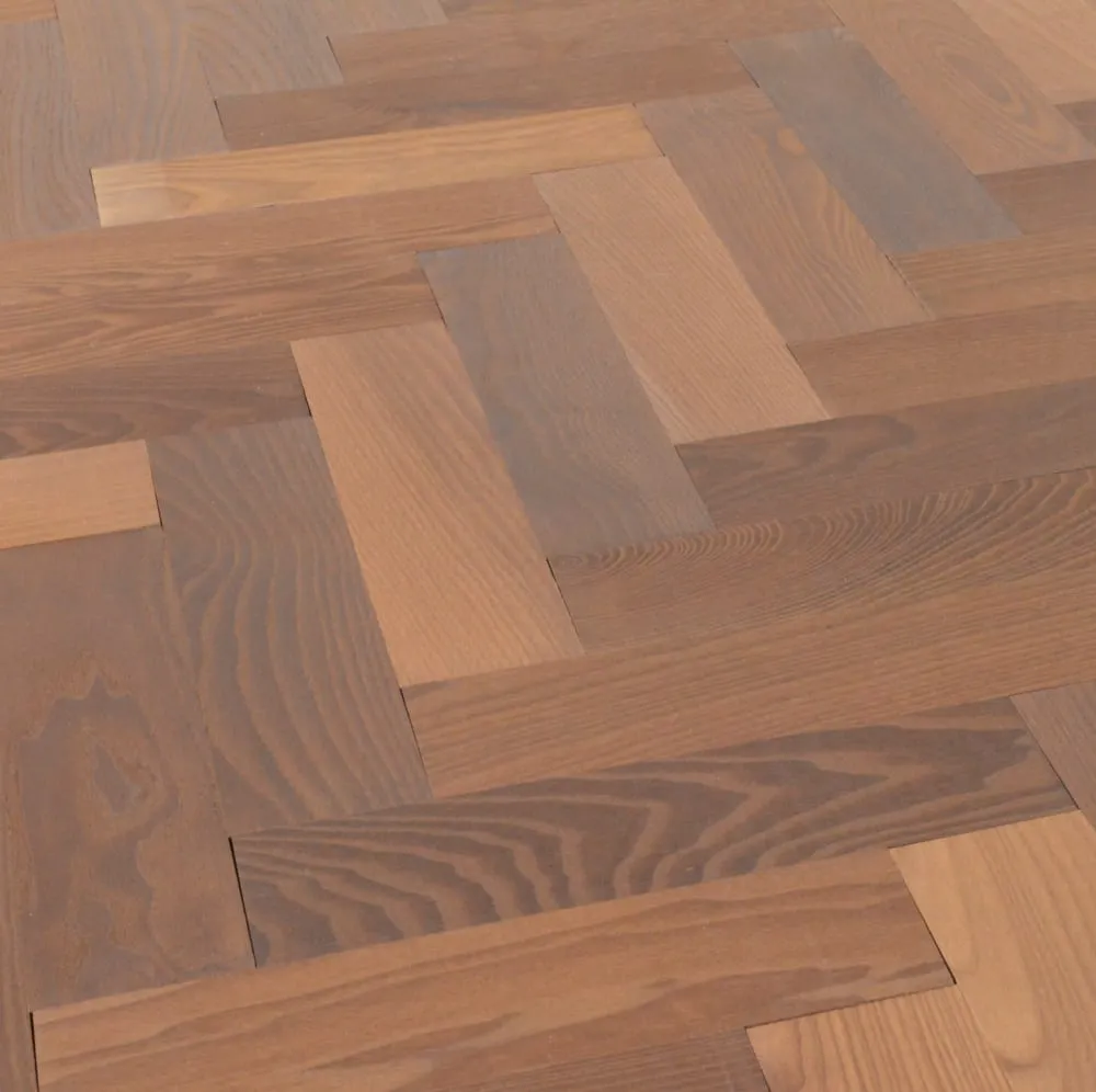 Solid Ash Parquet Wood Flooring Unfinished