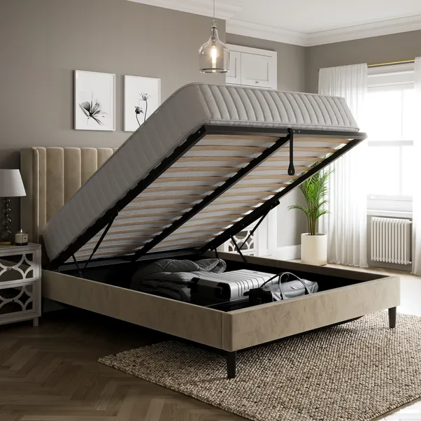 Alara Pleated Ottoman Bed - Image 2
