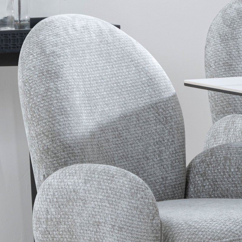 Altavista Dining Armchair - Dark Grey Fabric - Image 2