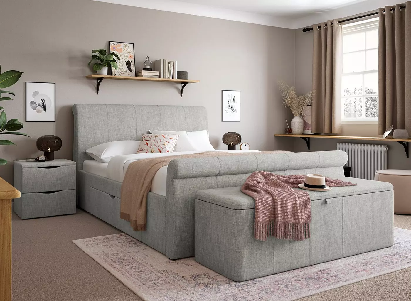 Lucia Upholstered Bed - Image 2