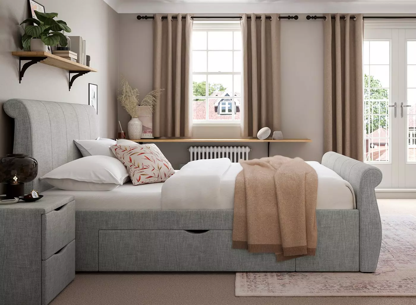 Lucia Upholstered Bed - Image 3