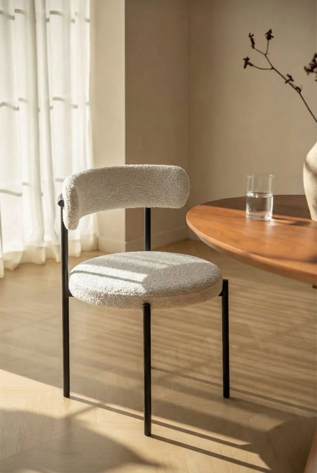Lyla Boucle Dining Chair
