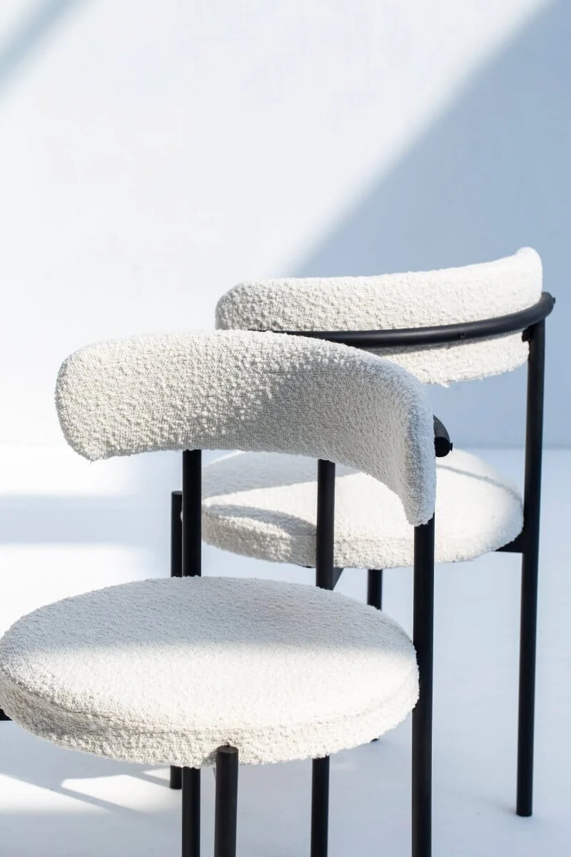 Lyla Boucle Dining Chair - Image 2