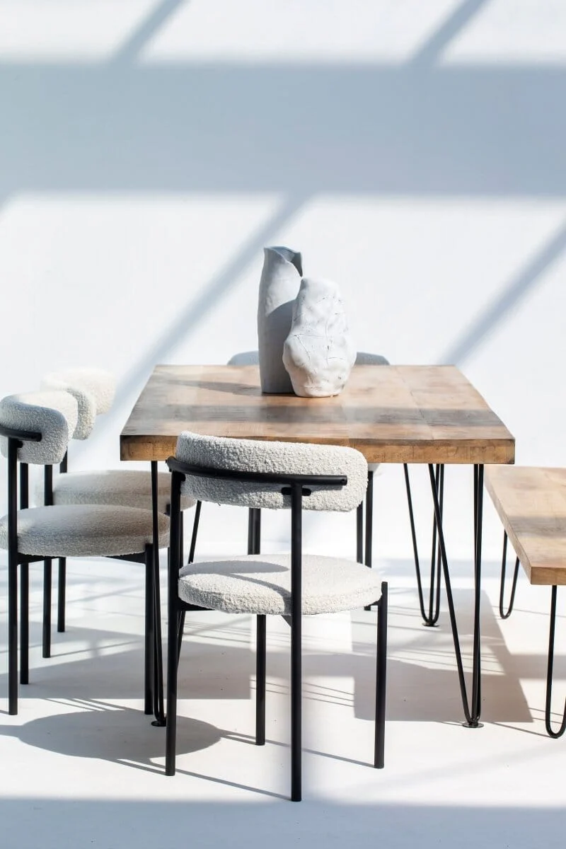 Lyla Boucle Dining Chair - Image 3