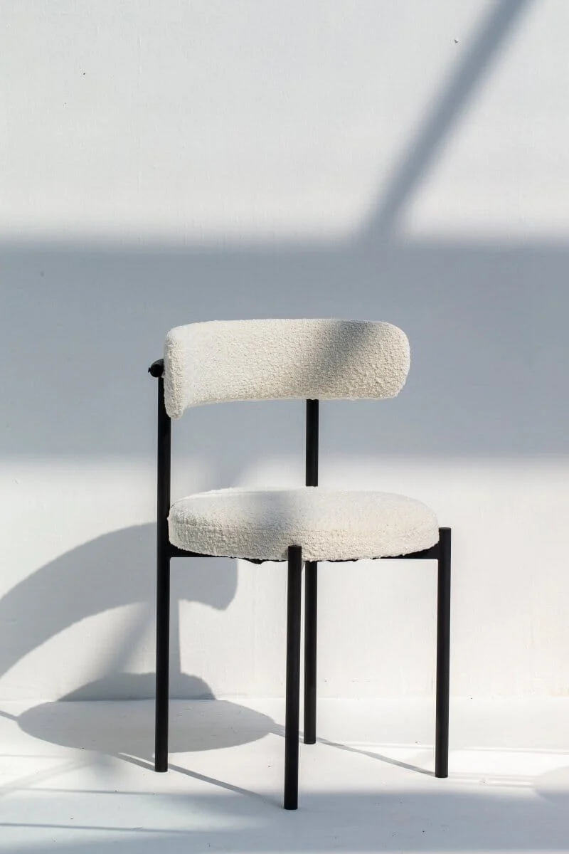 Lyla Boucle Dining Chair - Image 5